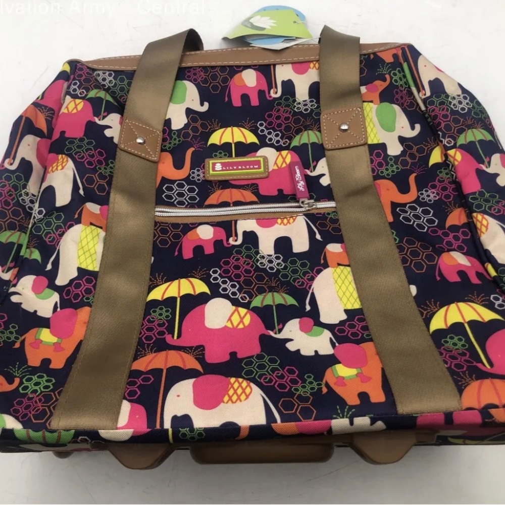 Lily Bloom Roller/Tote Bag NWT